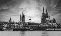 Kölns Skyline mit spektakulärer Wolkendecke von Roger VDB Miniaturansicht