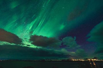 Noorderlicht in IJsland van Patrick Groß
