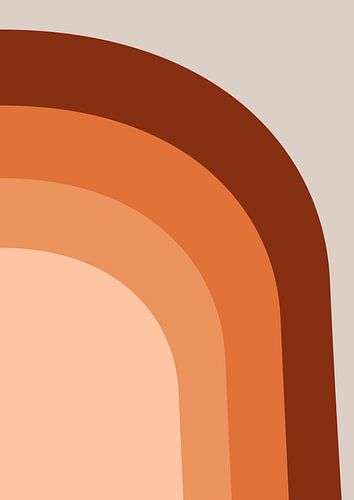 Minimalistische und abstrakte organische Formen, Retro-Stil