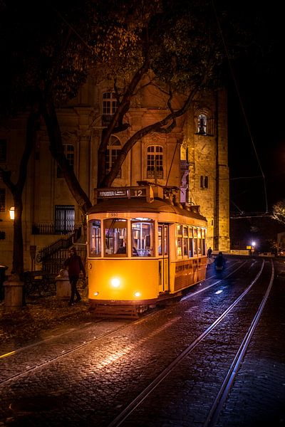 les vieux trams à Lisbonne par Johan Strijckers