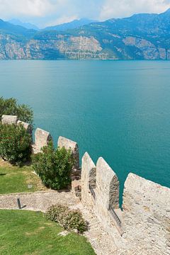 Lake Garda near Malcesine in Italy