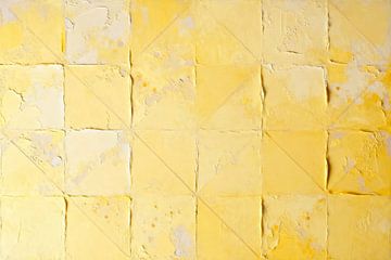 Venezianischer Stucco in Buttergelb von FRESH Fine Art