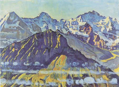 Eiger, Mönch en Jungfrau in de ochtendzon, Ferdinand Hodler