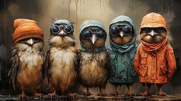 Coole vogels met zonnebril van Cathrin Illgen