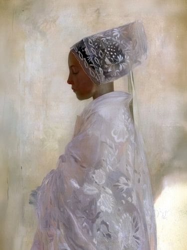 A maiden in contemplation van Affect Fotografie