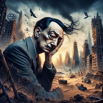 Salvdor Dali attristé par le monde