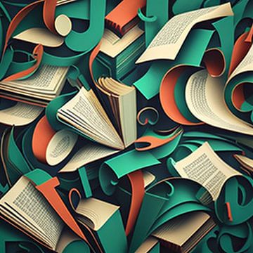 Grillig boek & stempel; letterpatroon van Vythryd Arts