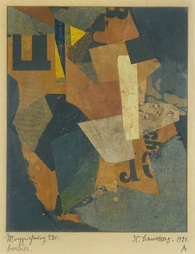 Kurt Schwitters - Dessin de Merz 231. Barbier. (Merzdrawing 231. Barber.) (1921) sur Peter Balan