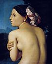 Jean Auguste Dominique Ingres, Weiblicher Rückenakt von Atelier Liesjes Miniaturansicht
