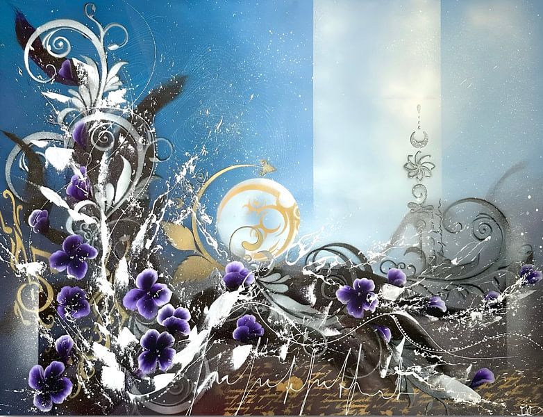 Mystische Blüte von Eva Ponse Poncet