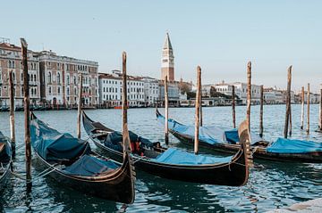 Die Gondeln von Venedig, Italien von Milene van Arendonk