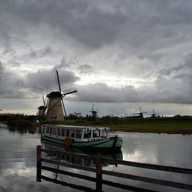 Kinderdijk, Alblasserdam, Nederland - Molens erfgoed van Maurits Bredius