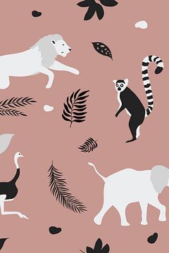 Animals Pattern II van Walljar