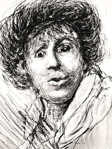 Erstaunlich!!! Handgezeichnet. Inspiriert von Rembrandt.
