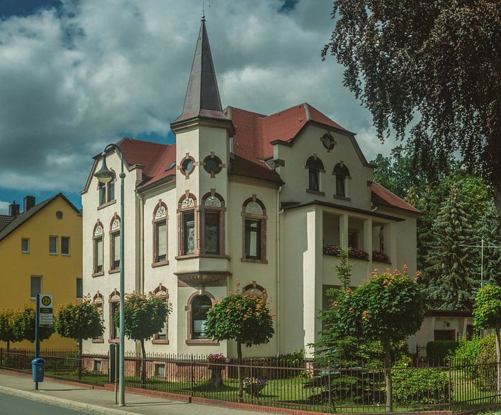 Erzgebirge Einsiedel Train station and town by Johnny Flash