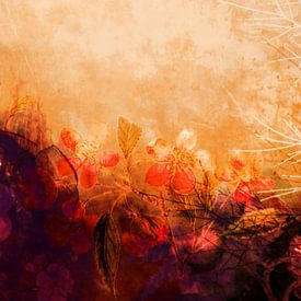 LOVELY FLOWERS ARE KISSING A YELLOW FIELD IIIv1 by Pia Schneider