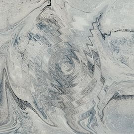 Water ripples. Reflections. Minimalist art in cool neutral colors by Dina Dankers