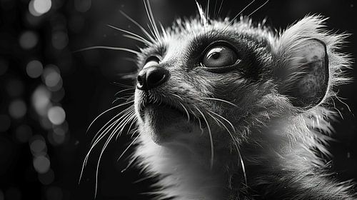 faune et flore en noir et blanc