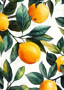 Summer fruits lemons