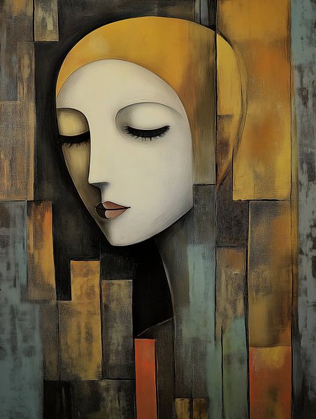 Vrouw abstract van Bert Nijholt