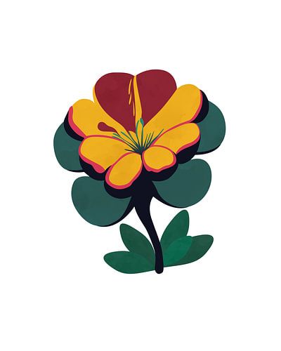 Abstracte sleutelbloem