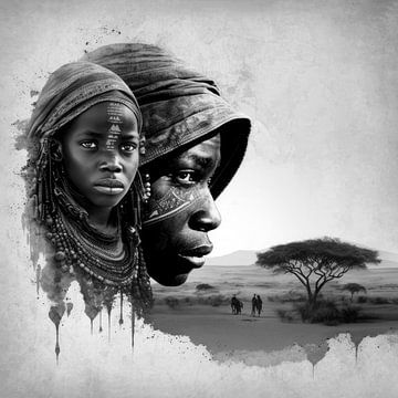 Africa Black and White by Preet Lambon