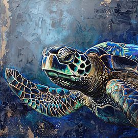 Sea turtle by Poster Art Shop