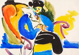 Femme sur une chaise (1914-1918) par Henry Lyman Saÿen sur Studio POPPY