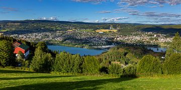 Uitzicht op Lillehammer, Noorwegen