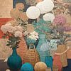 Vases à fleurs sur Peintures accrocheuses