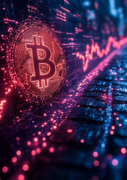 Concept van cryptofinanciering van Lufy