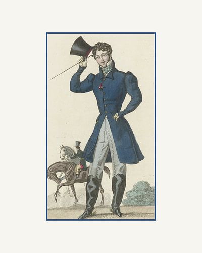 Mode masculine | Impression historique | Élégance et chevaux