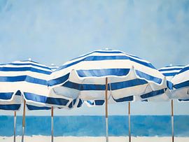 Blaue Sonnenschirme von IamHome Studio