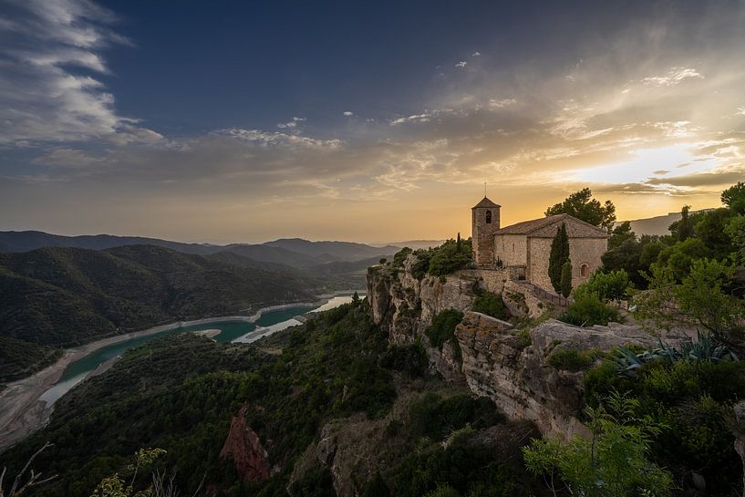 Sonnenuntergang in Siurana von Dennis Donders