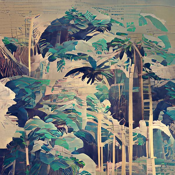 FORÊT TROPICALE no3-B - UKIYO-e par Pia Schneider