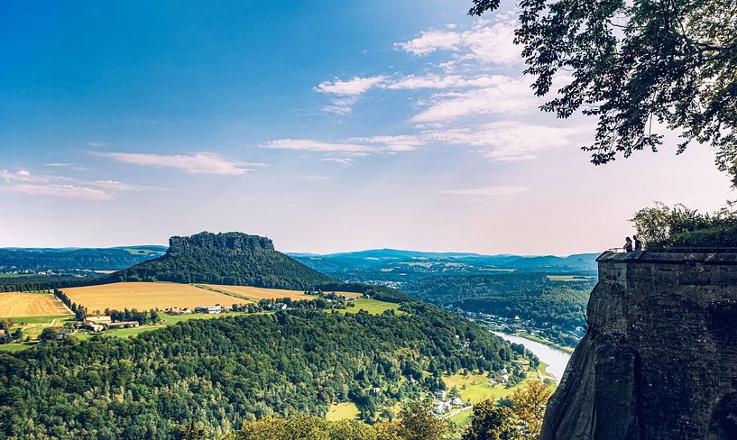 View over the Elbe from Königstein Fortress by Jakob Baranowski - Photography - Video - Photoshop