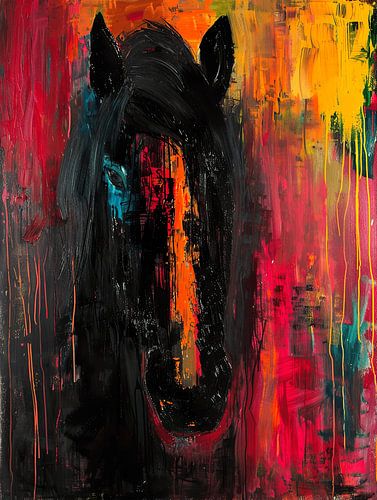 Colours horse, oil
