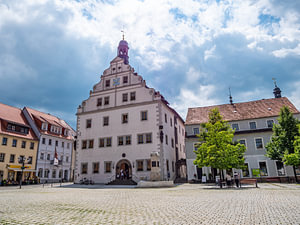 Rathaus von Dippoldiswalde Osterzgebirge Sachsen