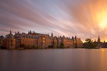 Binnenhof mysterious in The Hague