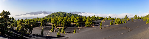 Landscape near the Tajogaite volcano