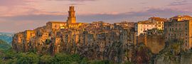 Panoramic sunrise Pitigliano by Henk Meijer Photography