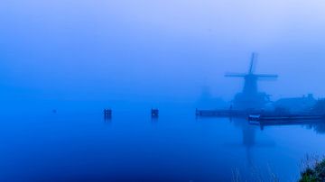 Where the fog are the windmills by Rene Siebring