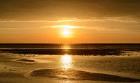 Sonnenuntergang am Strand von Schiermonnikoog am Ende des Tages von Sjoerd van der Wal Fotografie Miniaturansicht