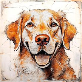 Golden Retriever von Marjolein Deelen