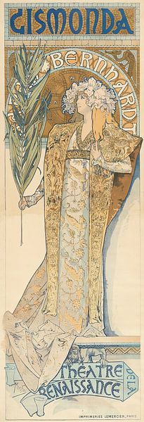 Gismonda (1894-1895) von Alphonse Mucha von Peter Balan