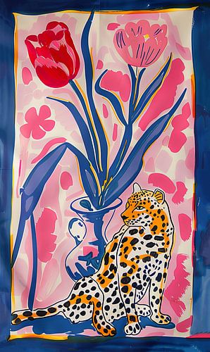 Tulpen en Luipaard in Bloei no.1