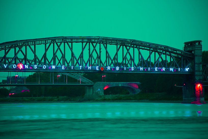 Magdeburg - lift bridge at night 2 by t.ART
