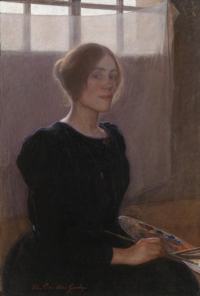 Selbstporträt, Elin Danielson-Gambogi von Meisterhafte Meister
