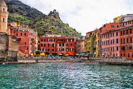 Beautiful Vernazza in Cinqueterre, Italy by Patricia Hofmeester