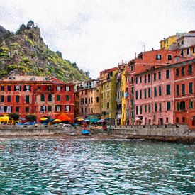 Das schöne Vernazza in Cinqueterre, Italien von Patricia Hofmeester
